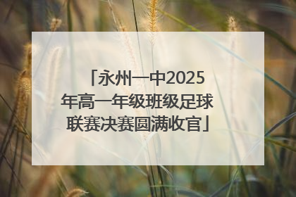 永州一中2025年高一年级班级足球联赛决赛圆满收官