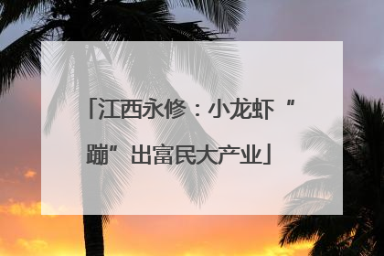 江西永修：小龙虾“蹦”出富民大产业