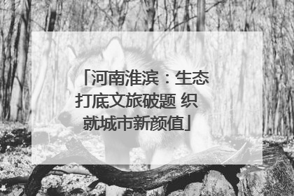 河南淮滨：生态打底文旅破题 织就城市新颜值