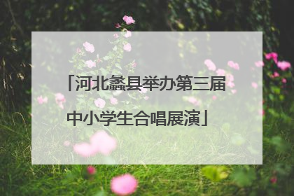 河北蠡县举办第三届中小学生合唱展演