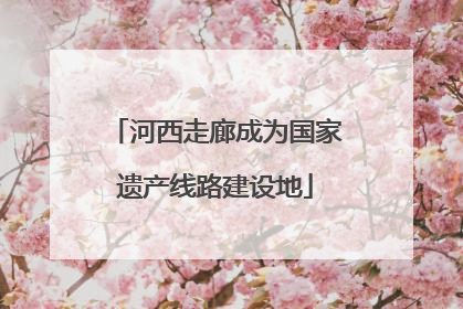 河西走廊成为国家遗产线路建设地