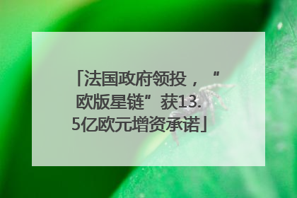 法国政府领投，“欧版星链”获13.5亿欧元增资承诺