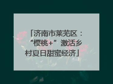 济南市莱芜区：“樱桃+”激活乡村夏日甜蜜经济