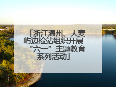 浙江温州、大麦屿边检站组织开展“六一”主题教育系列活动