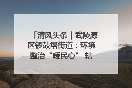 清风头条｜武陵源区锣鼓塔街道：环境整治“暖民心” 辖区面貌“靓”起来