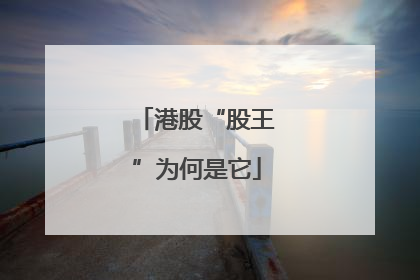 港股“股王”为何是它