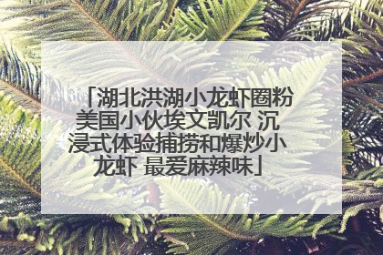 湖北洪湖小龙虾圈粉美国小伙埃文凯尔 沉浸式体验捕捞和爆炒小龙虾 最爱麻辣味
