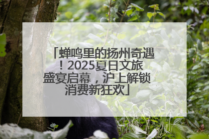 蝉鸣里的扬州奇遇！2025夏日文旅盛宴启幕，沪上解锁消费新狂欢