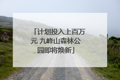 计划投入上百万元 九峰山森林公园即将焕新