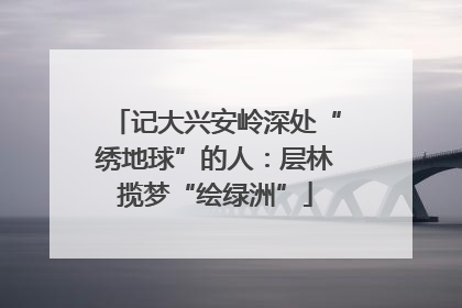 记大兴安岭深处“绣地球”的人：层林揽梦“绘绿洲”