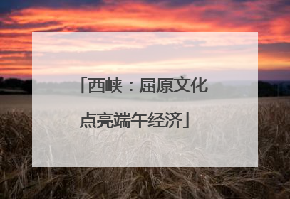 西峡：屈原文化点亮端午经济