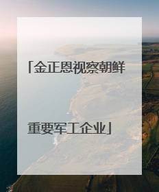 金正恩视察朝鲜重要军工企业