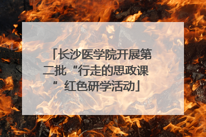 长沙医学院开展第二批“行走的思政课”红色研学活动