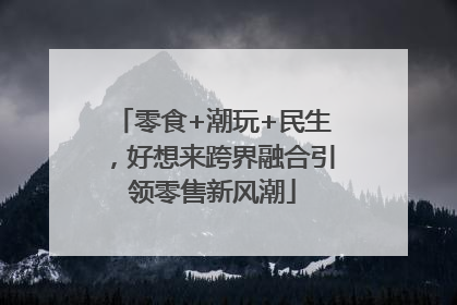 零食+潮玩+民生，好想来跨界融合引领零售新风潮