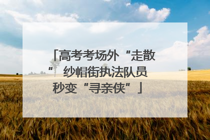 高考考场外“走散” 纱帽街执法队员秒变“寻亲侠”