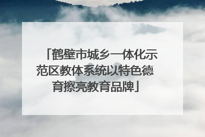 鹤壁市城乡一体化示范区教体系统以特色德育擦亮教育品牌