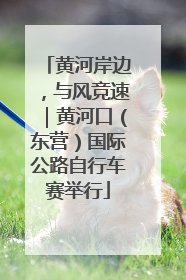 黄河岸边，与风竞速｜黄河口（东营）国际公路自行车赛举行