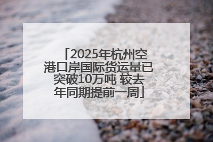2025年杭州空港口岸国际货运量已突破10万吨 较去年同期提前一周