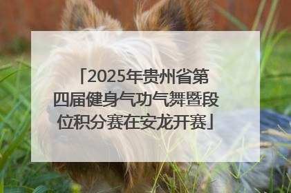 2025年贵州省第四届健身气功气舞暨段位积分赛在安龙开赛