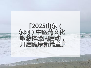2025山东（东阿）中医药文化旅游体验周启动，开启健康新篇章