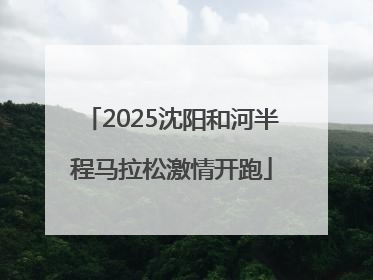 2025沈阳和河半程马拉松激情开跑