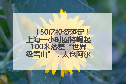 50亿投资落定！上海一小时圈将崛起100米落差“世界级雪山”，太仓阿尔卑斯二期重磅开工