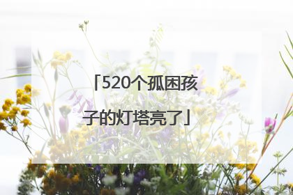 520个孤困孩子的灯塔亮了