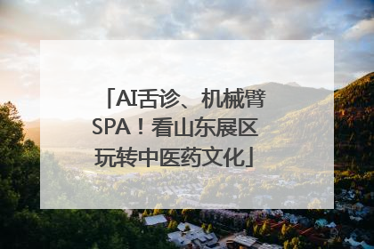 AI舌诊、机械臂SPA！看山东展区玩转中医药文化