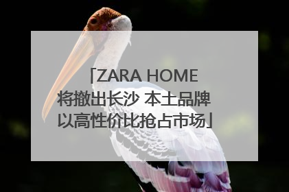 ZARA HOME将撤出长沙 本土品牌以高性价比抢占市场